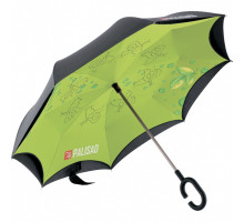 Зонт-трость обратного сложения, эргономичная рукоятка с покрытием Soft ToucH Palisad