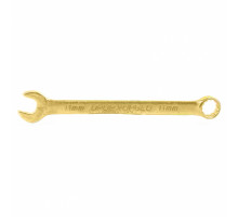 Ключ комбинированный, 11 мм, желтый цинк Сибртех