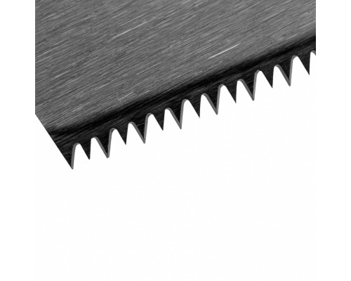 Ножовка по дереву "Зубец", 450 мм, 11 TPI, зуб 2D, калёный зуб, 2-х компонентная рукоятка Сибртех