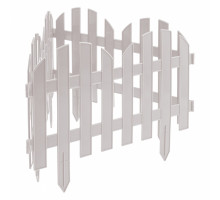 Забор декоративный "Романтика", 28 х 300 см, белый, Россия, Palisad