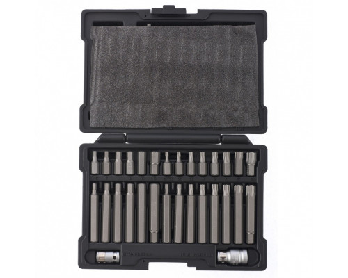 Набор бит HEX, Torx , SPLine, хвостовик-шестигранник 1/2, CrV, 42 шт. Stels