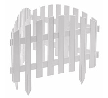 Забор декоративный "Винтаж", 28 х 300 см, белый, Россия, Palisad