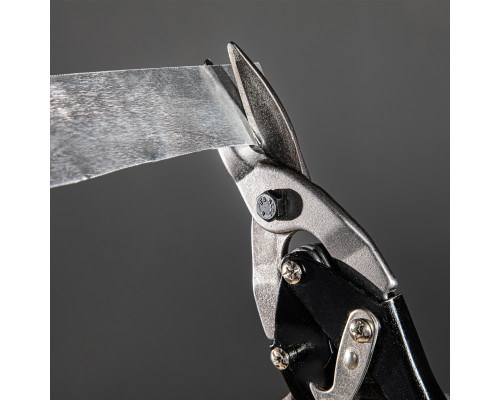 Ножницы по металлу, 250 мм, пряморежущие, для тонкого металла, обрезиненные рукоятки Matrix