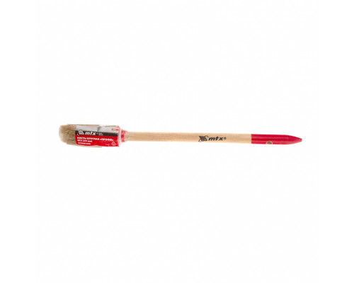 Кисть круглая, Профи №2 (20 мм), натуральная щетина, деревянная ручка MTX