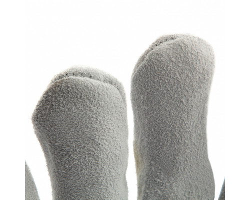Перчатки спилковые комбинированные, усиленные, утолщенные, размер XL, Сибртех
