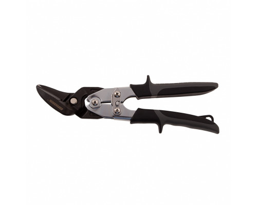 Ножницы по металлу "Piranha", усиленные, 255 мм, прямой и левый рез, сталь СrMo, двухкомпонентные рукоятки Gross