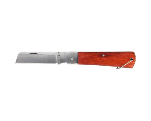 Нож складной, 200 мм, прямое лезвие, деревянная ручка Sparta