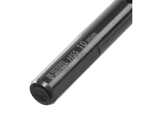 Сверло по металлу, 10 мм, HSS-Tin, Golden Tip, 8 шт. Denzel