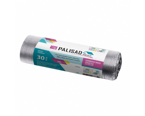 Пакеты для мусора 30 л x 30 шт. серые, Home Palisad Пакеты для мусора 30 л x 30 шт. серые, Home Palisad