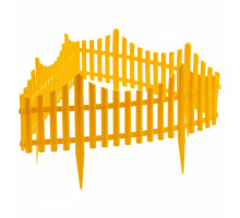 Забор декоративный "Гибкий", 24 х 300 см, желтый, Россия, Palisad