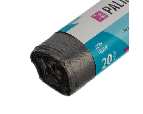Пакеты для мусора 60 л x 20 шт. серые, Home Palisad Пакеты для мусора 60 л x 20 шт. серые, Home Palisad