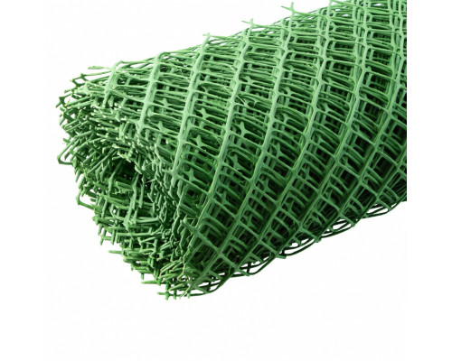 Решетка заборная в рулоне, 1.5 х 25 м, ячейка 75 х 75 мм, пластиковая, зеленая, Россия