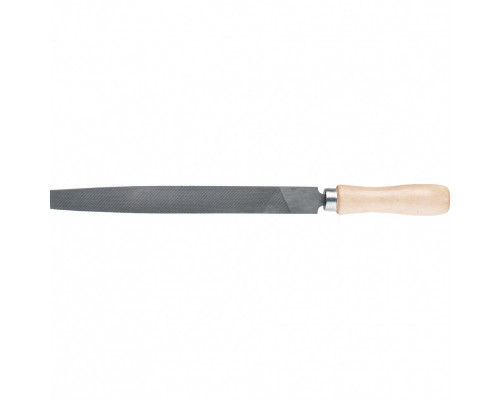 Напильник плоский, 300 мм, деревянная ручка Сибртех
