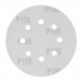 Круг абразивный на ворсовой подложке под "липучку", перфорированный, P 150, 125 мм, 5 шт Сибртех