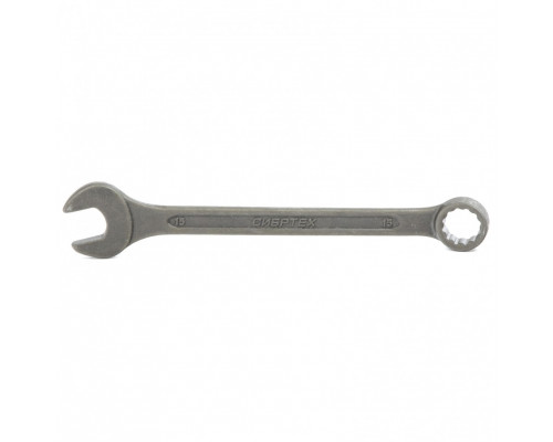 Ключ комбинированный, 15 мм, CrV, фосфатированный, ГОСТ 16983 Сибртех
