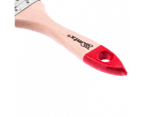 Кисть плоская "Стандарт" 1.5" (38 мм), натуральная щетина, деревянная ручка MTX
