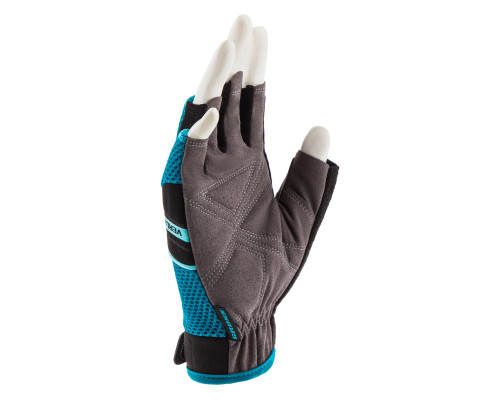 Перчатки комбинированные облегченные, открытые пальцы, AKTIV, XL Gross