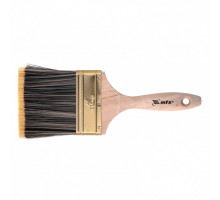 Кисть плоская Golden 4", искусственная щетина, деревянная ручка MTX